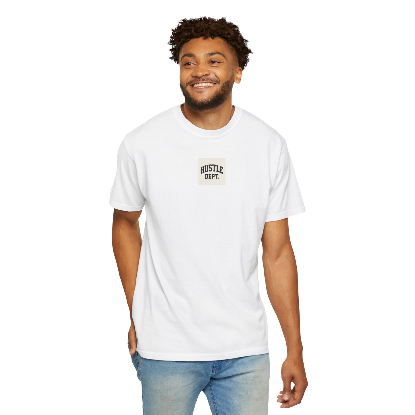Hustle Dept Unisex Garment-Dyed T-shirt, Motivational Tee, Casual Wear, Gift for Entrepreneurs, Comfortable Everyday Shirt